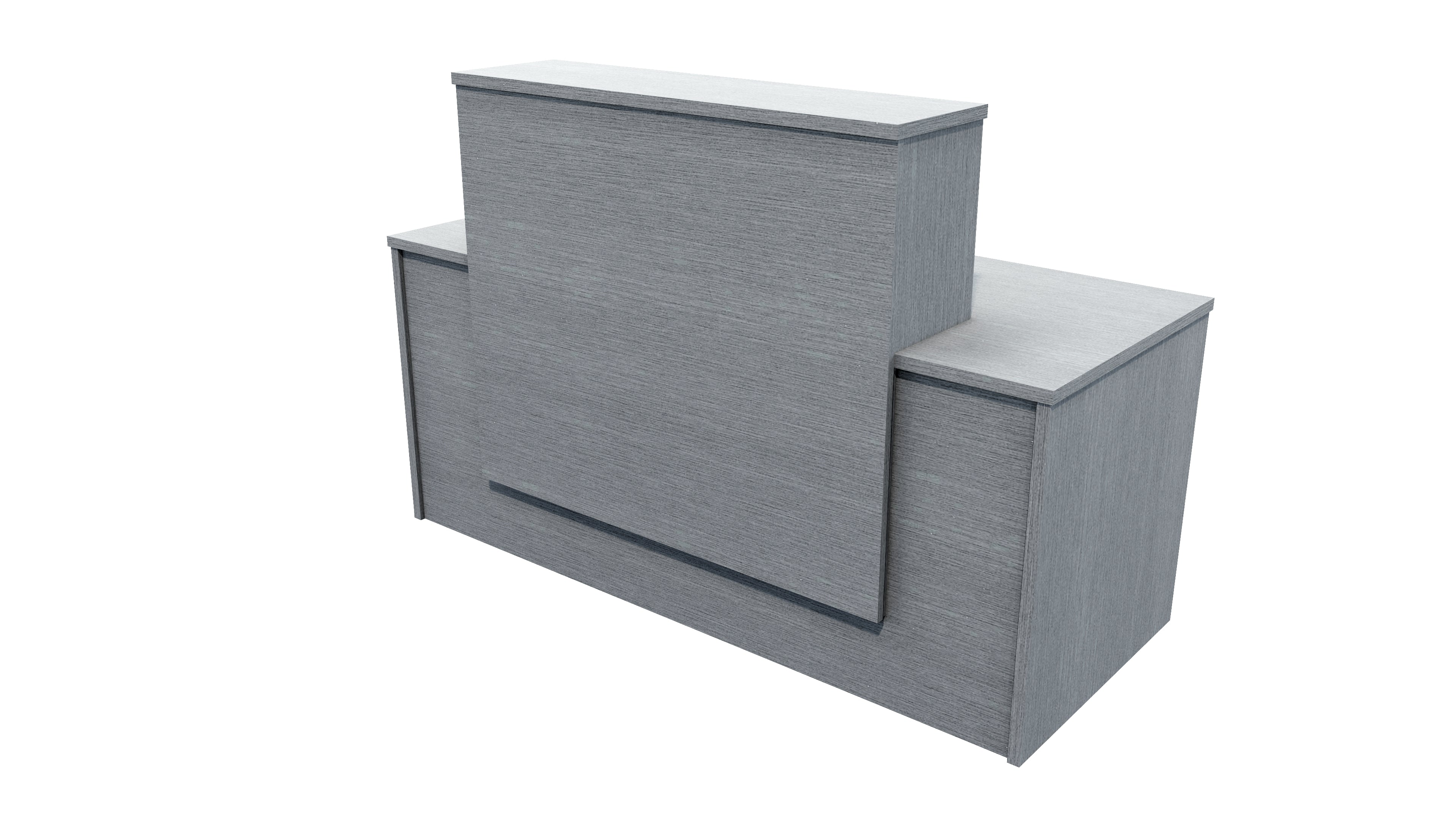 Milford Reception Desk 1700x700x1125 New Graphite