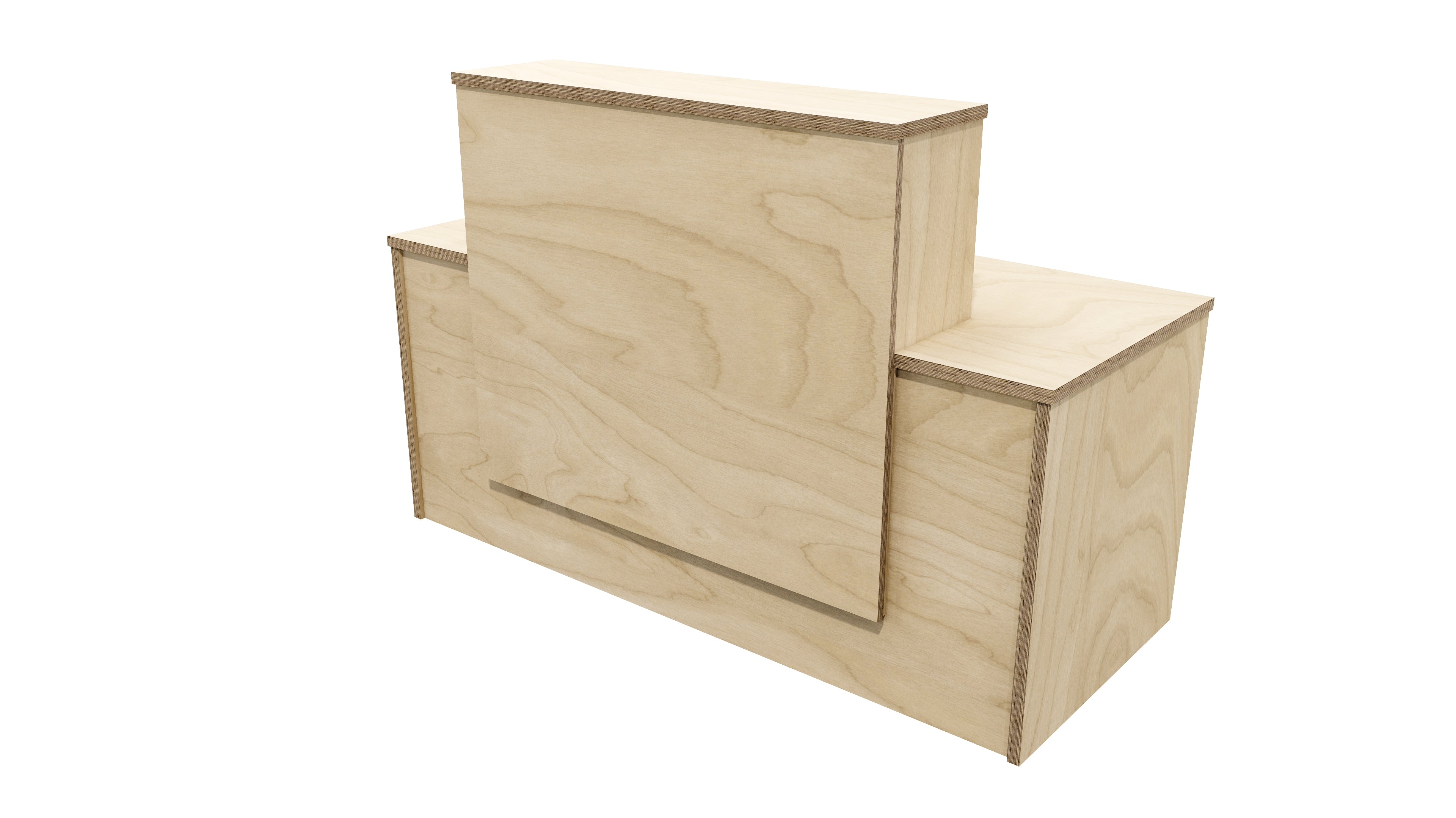 Milford Reception Desk 1700x700x1125 Premium Ply