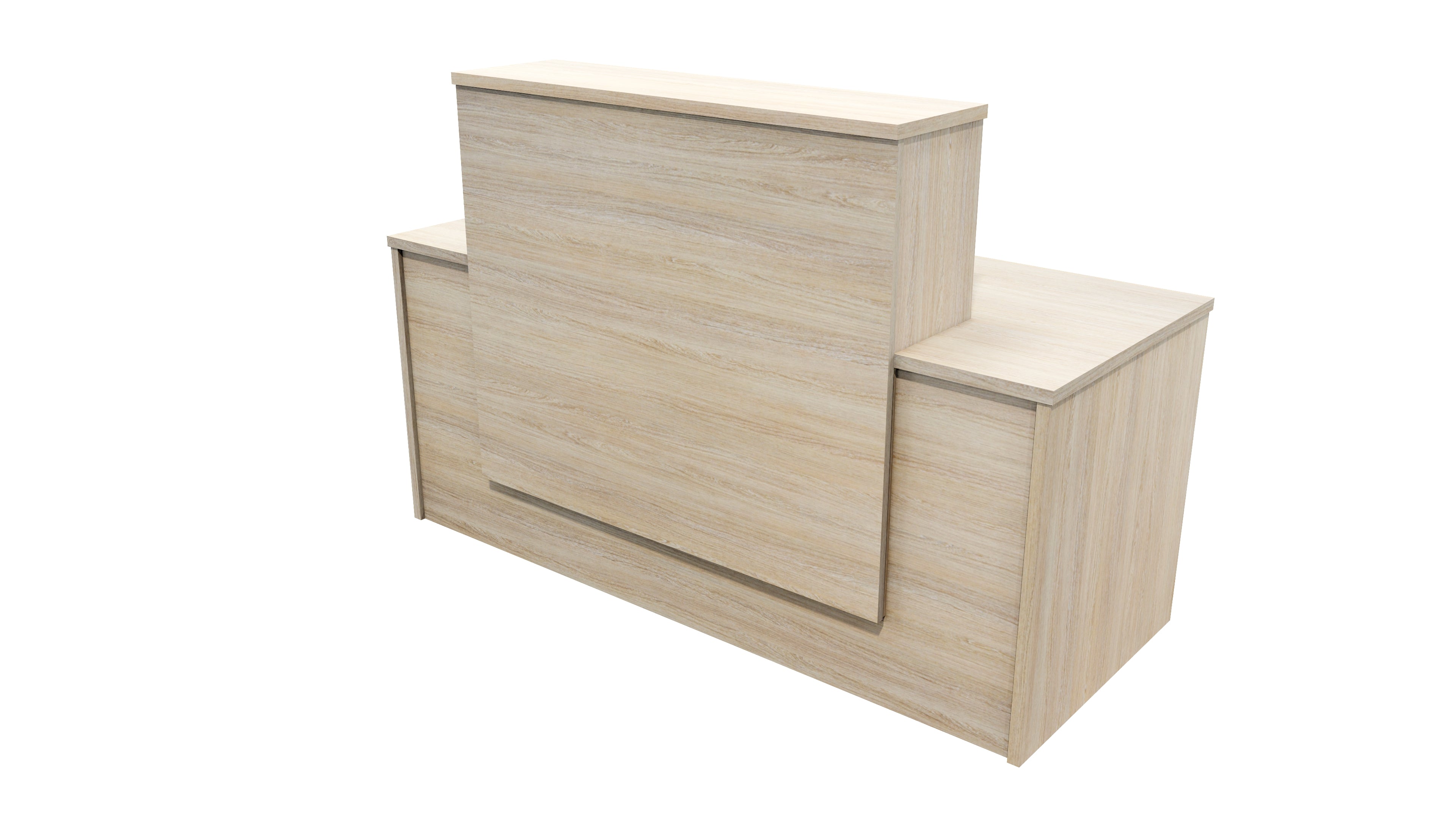 Milford Reception Desk 1700x700x1125 Seasoned Oak