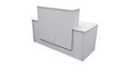 Milford Reception Desk 1700x700x1125 Silver Strata