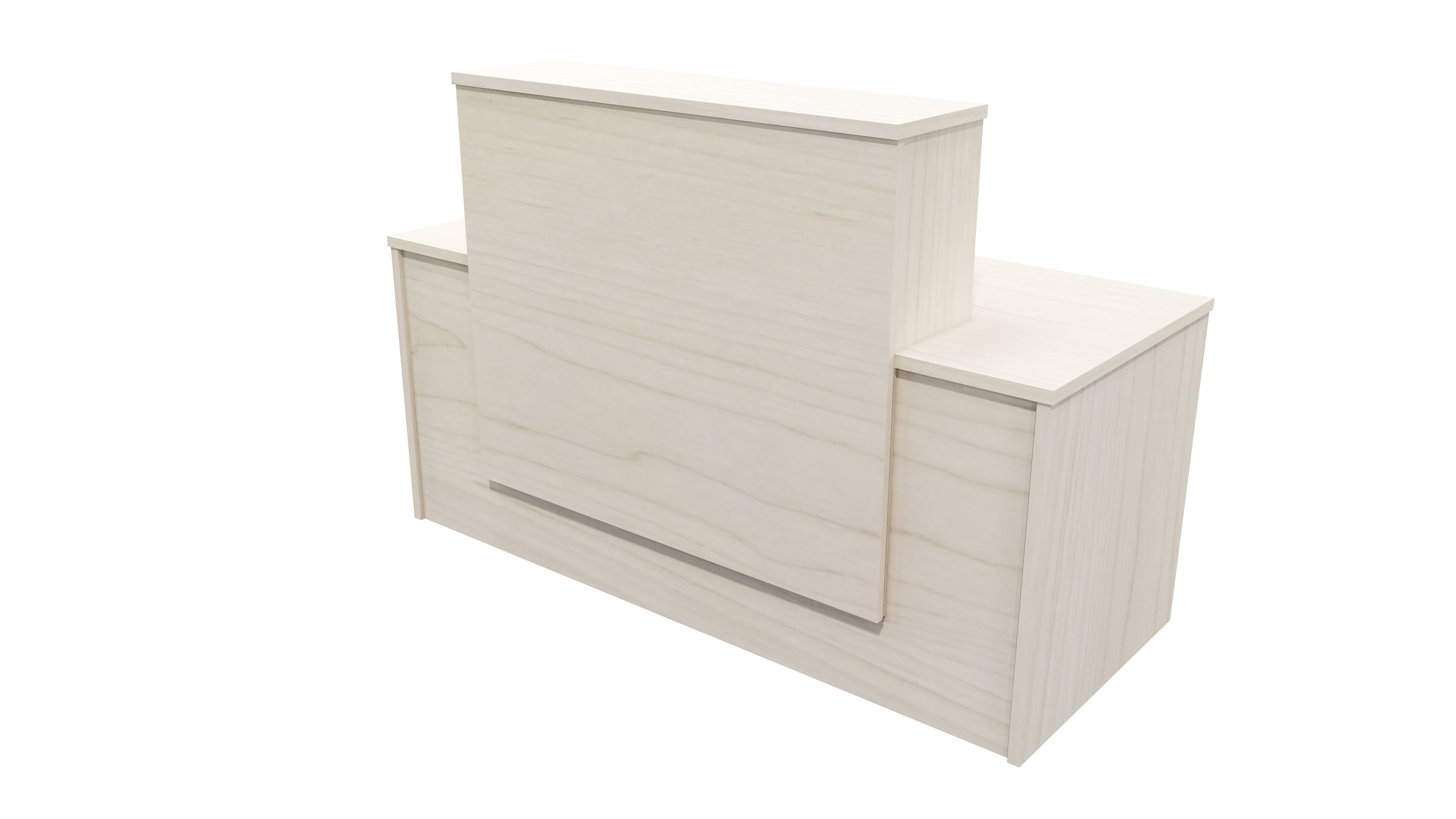 Milford Reception Desk 1700x700x1125 Washed Maple