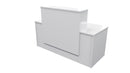 Milford Reception Desk 1500x700x1125 White