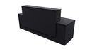 Milford Reception Desk 2400x700x1125 Black