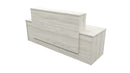 Milford Reception Desk 2400x700x1125 Coastal Elm