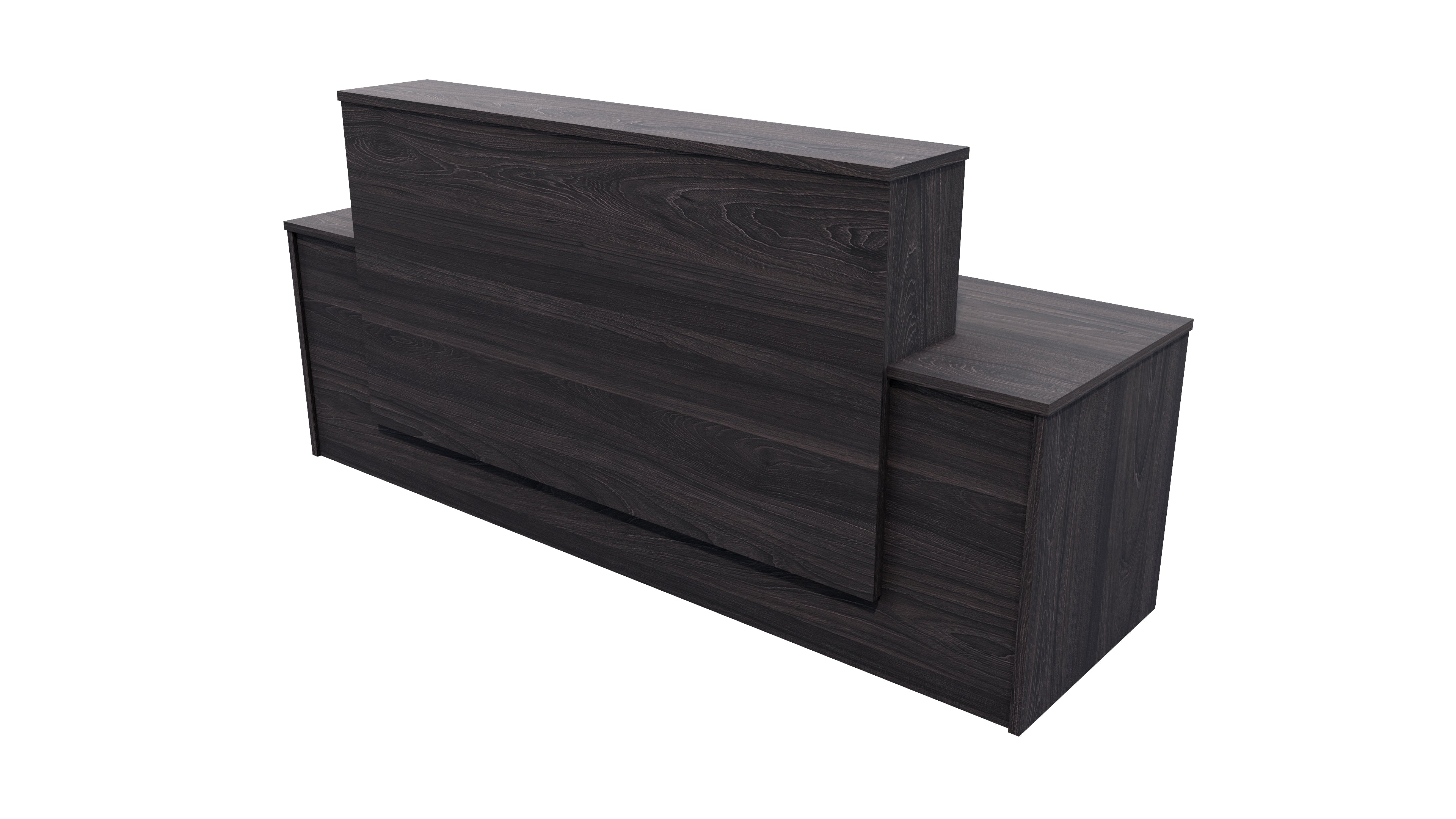 Milford Reception Desk 2400x700x1125 Fiordland Elm