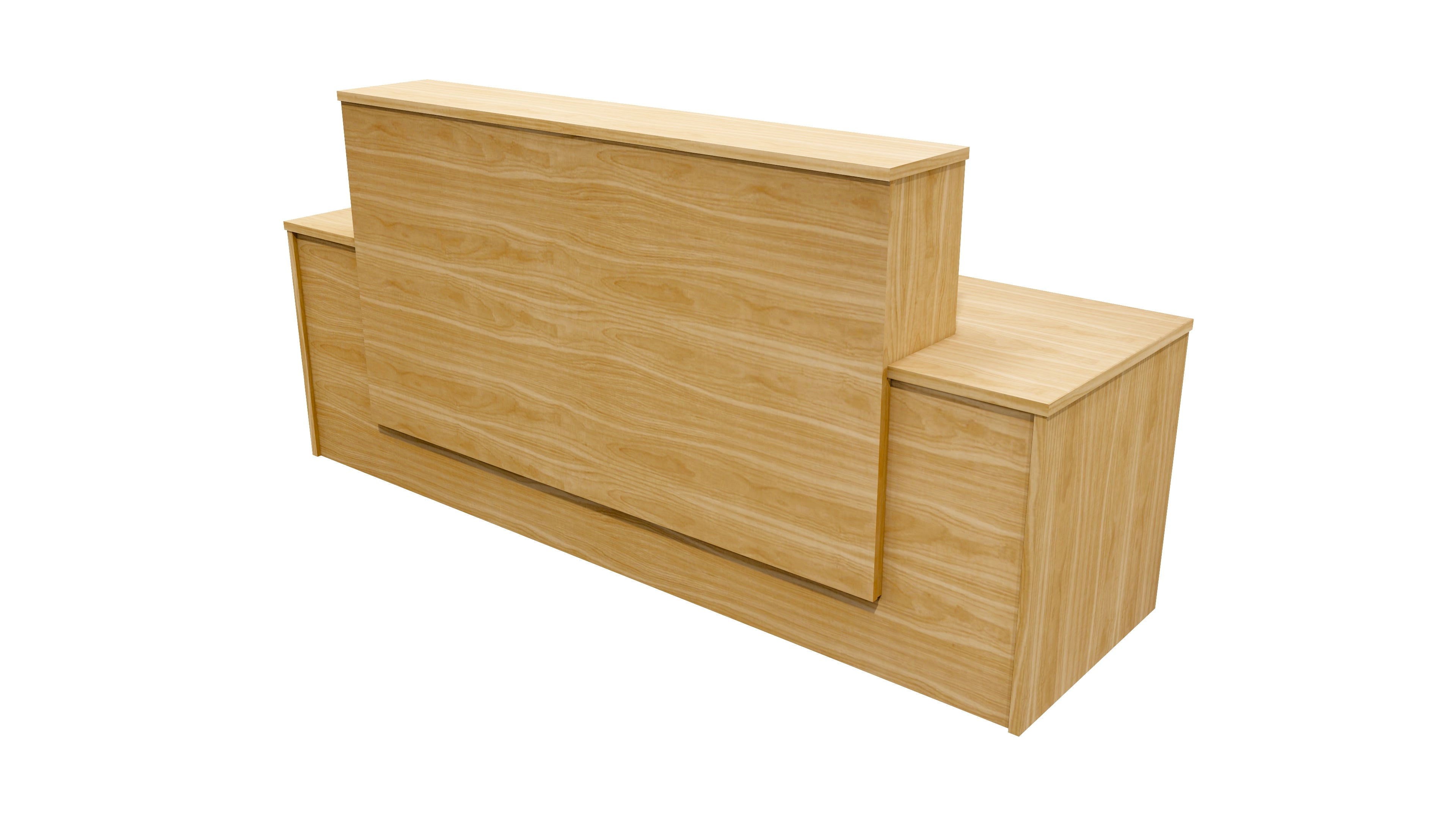 Milford Reception Desk 2400x700x1125 NZ Tawa