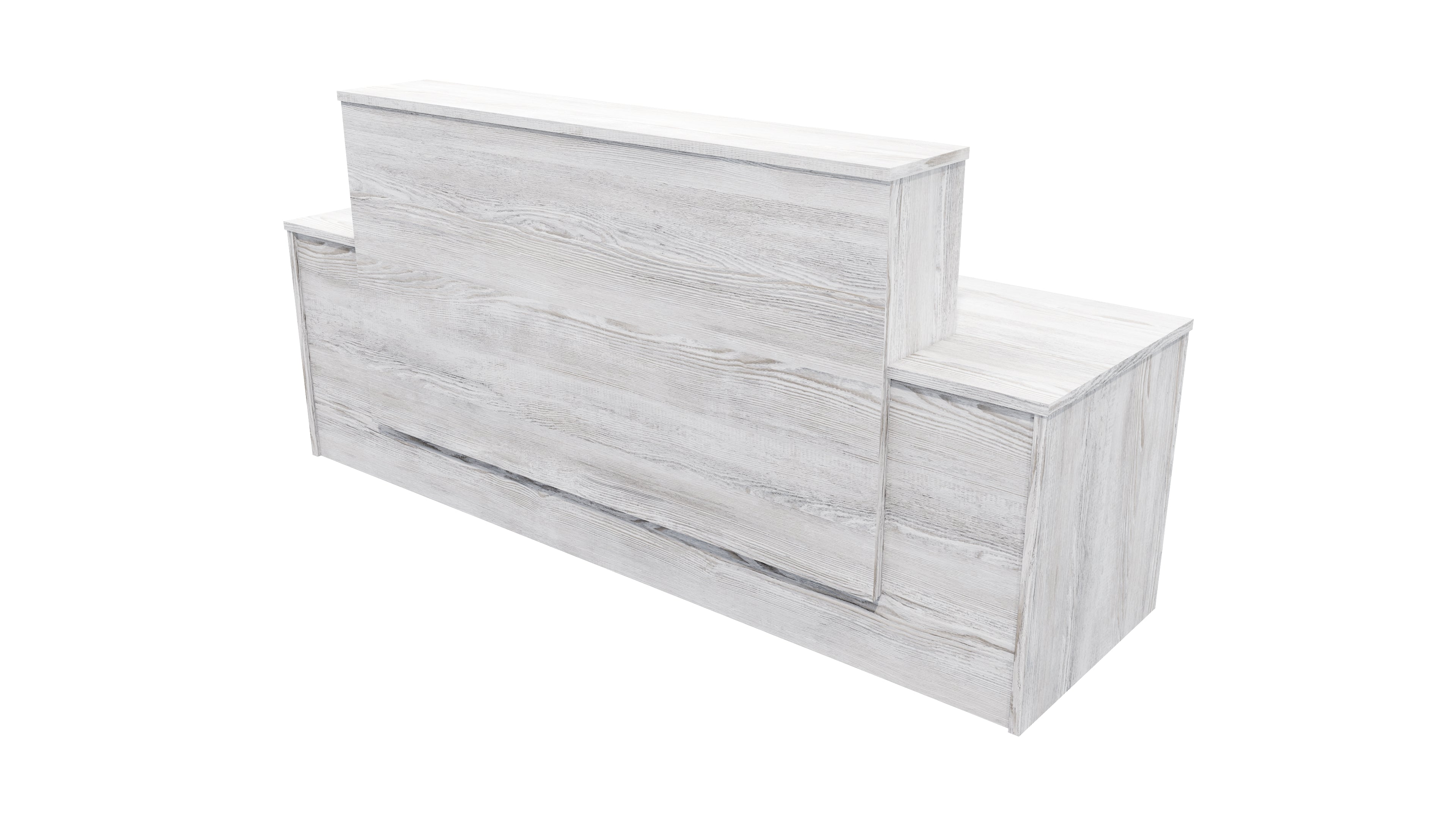 Milford Reception Desk 2400x700x1125 Nordic Pine