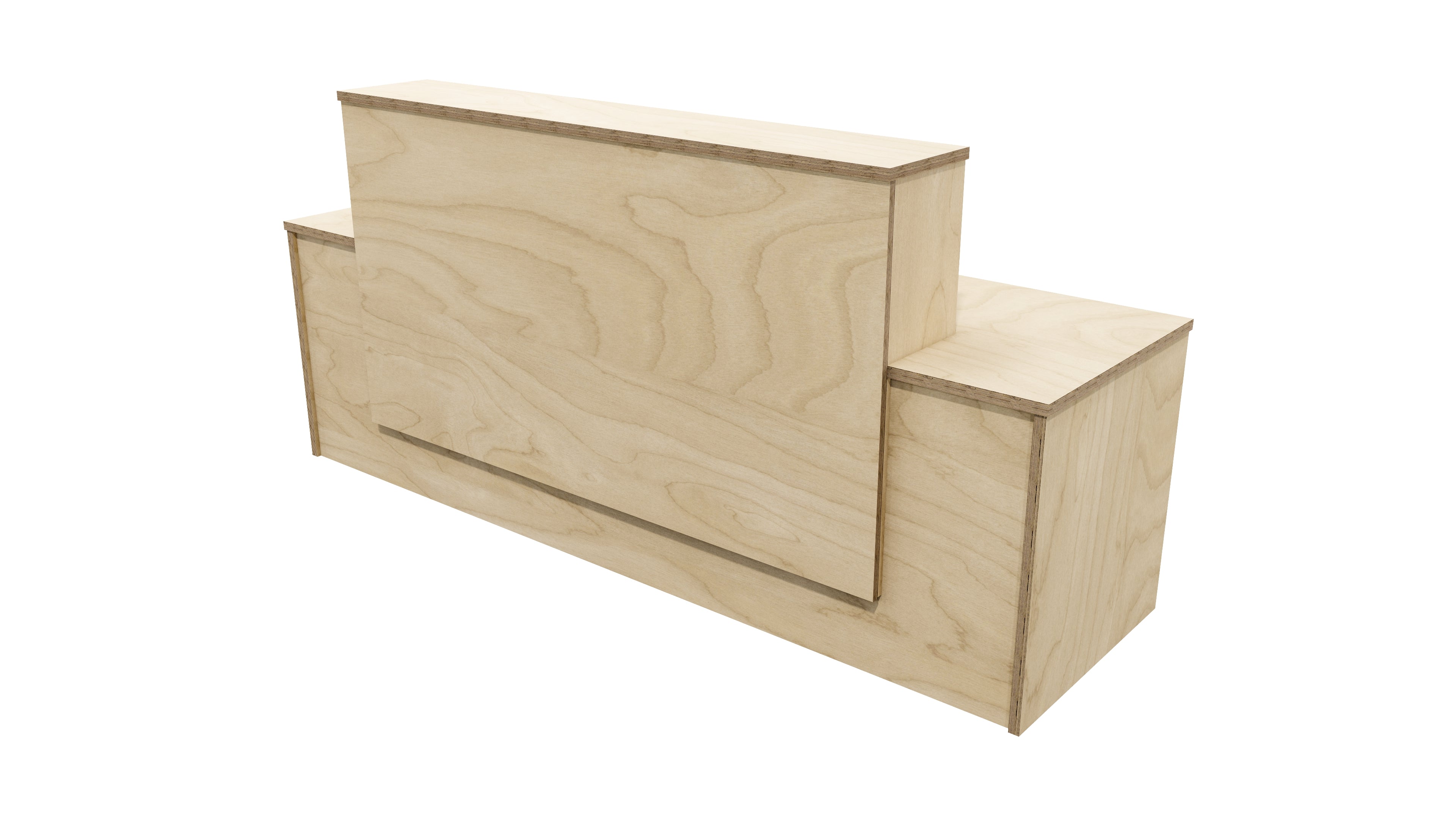 Milford Reception Desk 2400x700x1125 Premium Ply