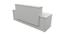 Milford Reception Desk 2400x700x1125 Seal Grey