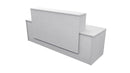 Milford Reception Desk 2400x700x1125 Silver Haze