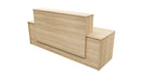 Milford Reception Desk 2400x700x1125 Sublime Teak