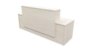 Milford Reception Desk 2400x700x1125 Washed Maple