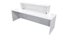 Milford Reception Desk 2400x700x1125 White