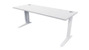 Mirage Fixed Height Desk 1500x600 Silver Strata
