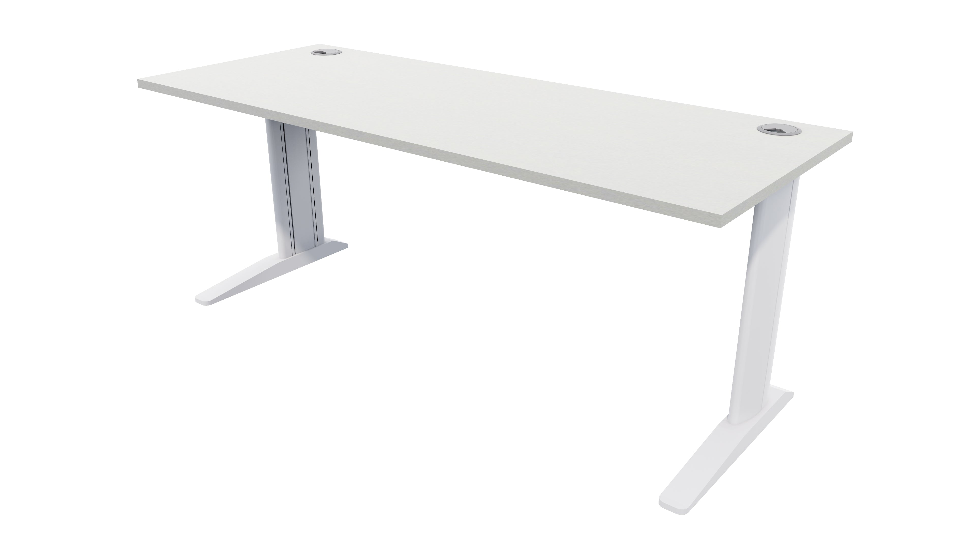 Mirage Fixed Height Desk 1500x700 Seal Grey