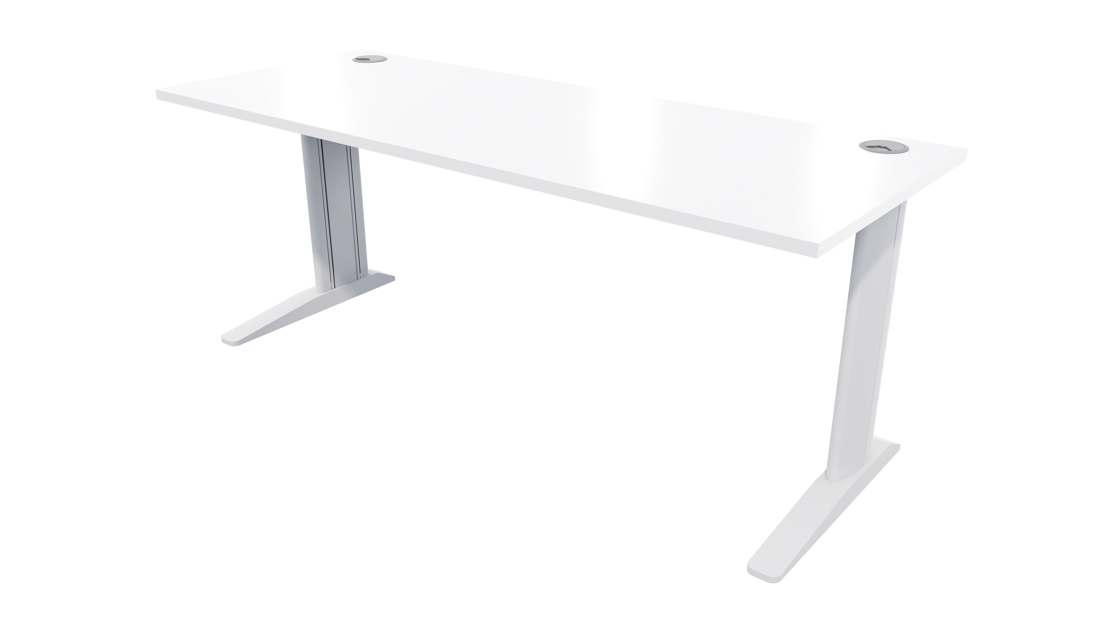 Mirage Fixed Height Desk 1800x600 White