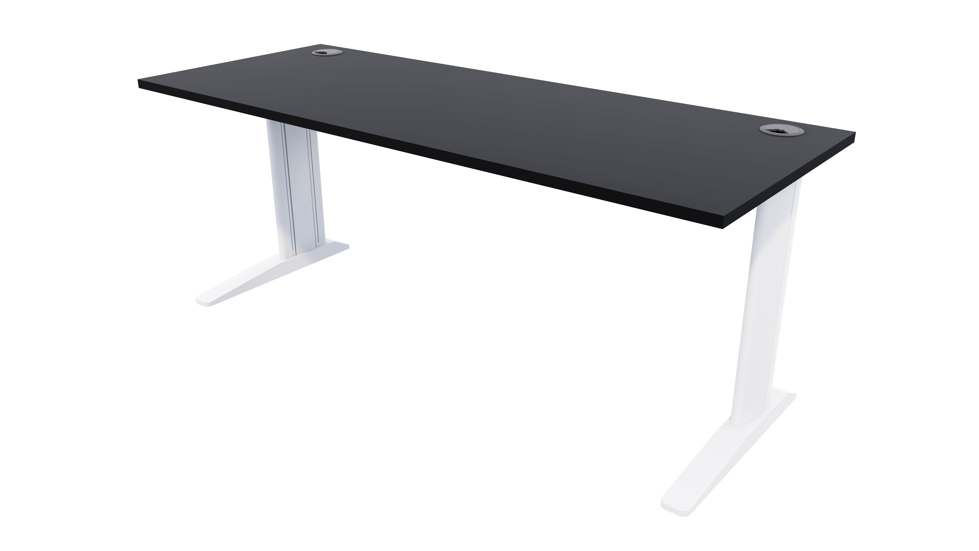 Mirage Fixed Height Desk 1800x700 Black