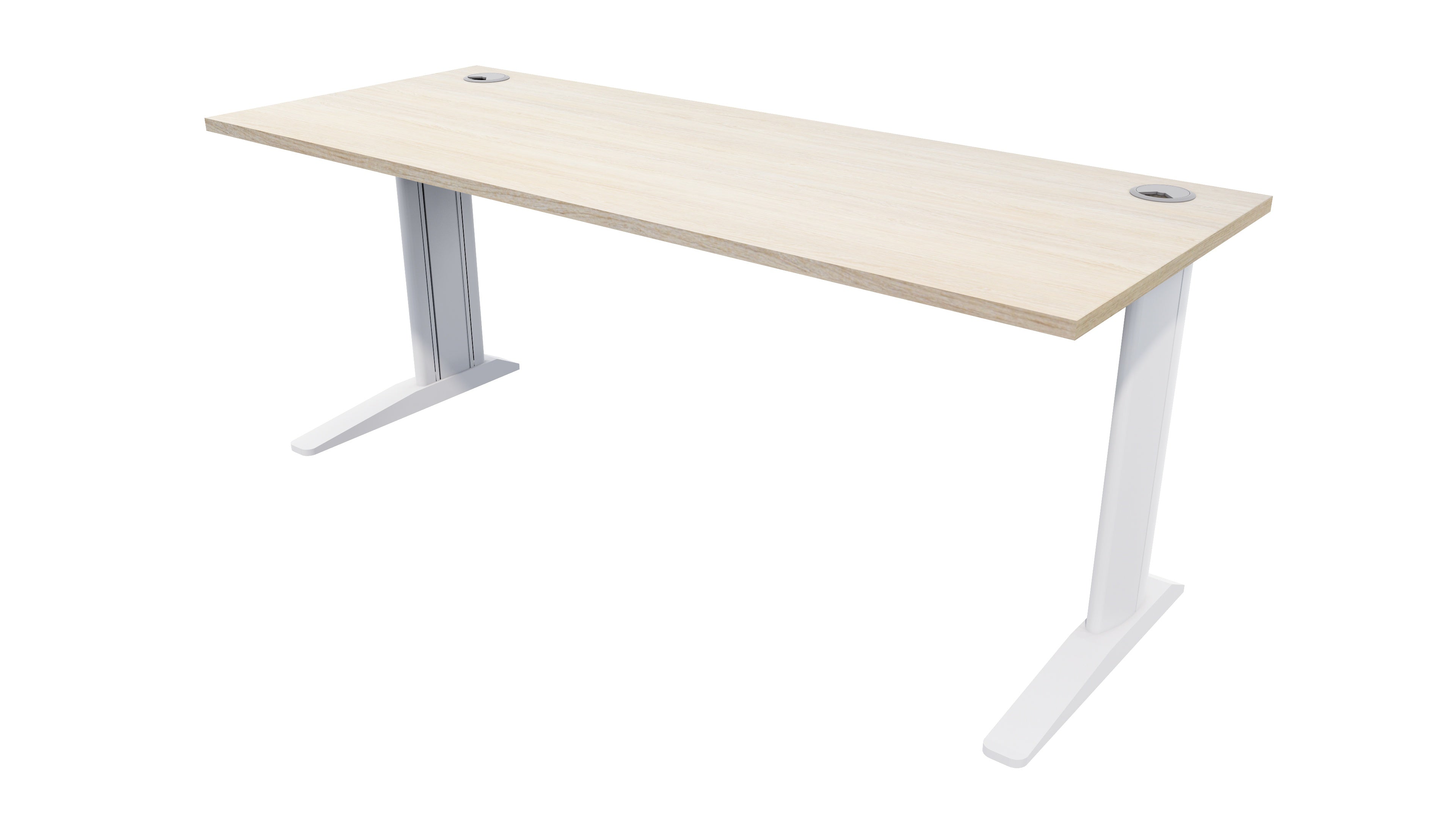 Mirage Fixed Height Desk 1800x700 Seasoned Oak