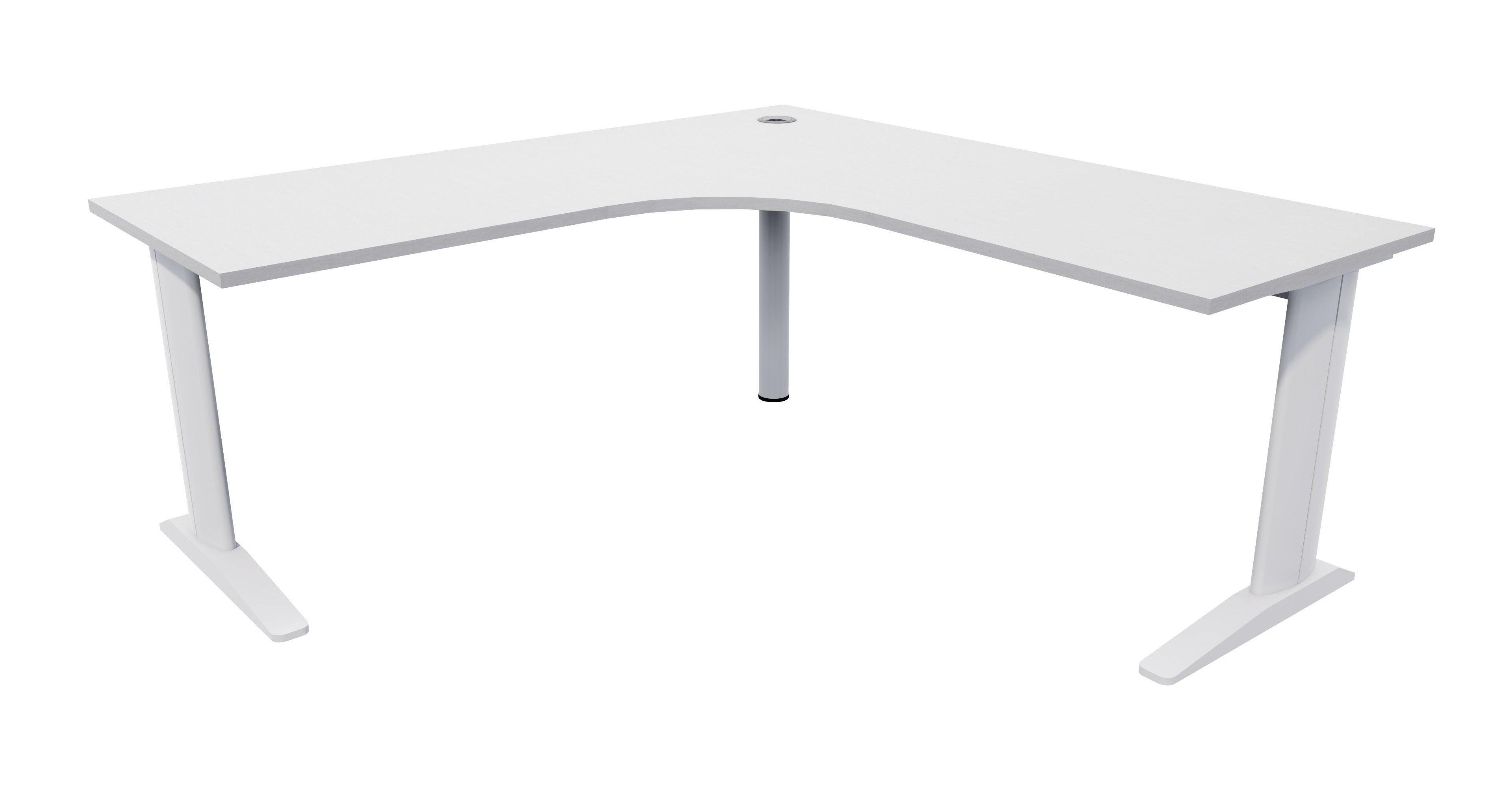 Mirage Workstation 1500x1500x700 Silver Strata