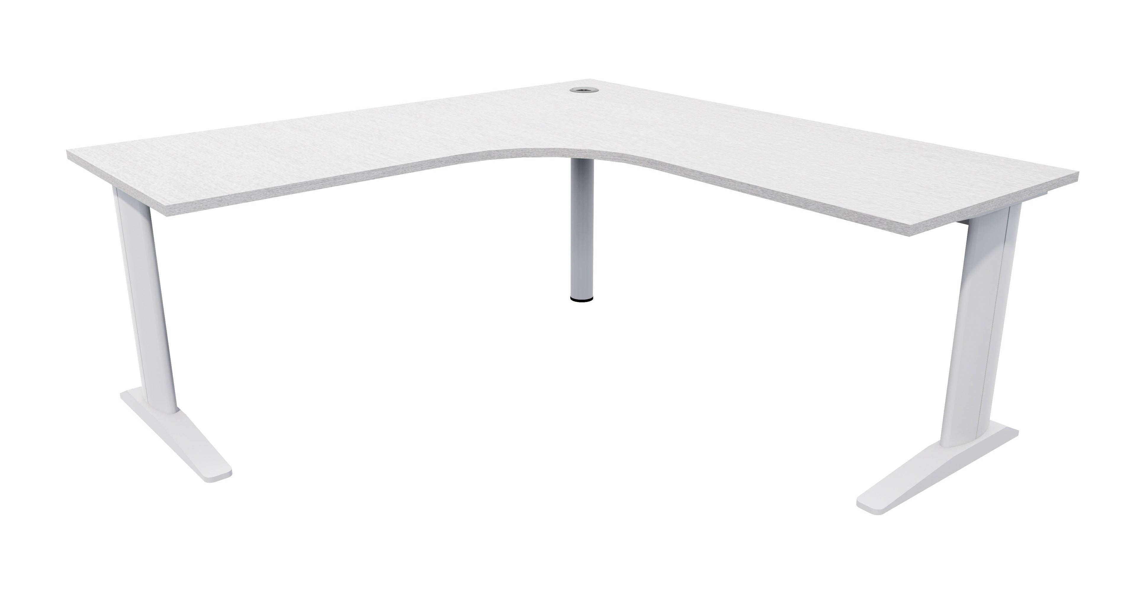 Mirage Workstation 1800x1800x600 Silver Haze