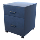 Mirage 1 File 1 Drawer Mobile Drawer Locking Char Blue