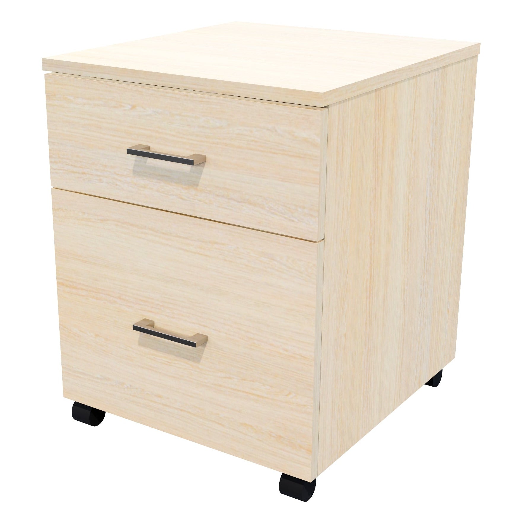 Mirage 1 File 1 Drawer Mobile Drawer Locking Seasoned Oak