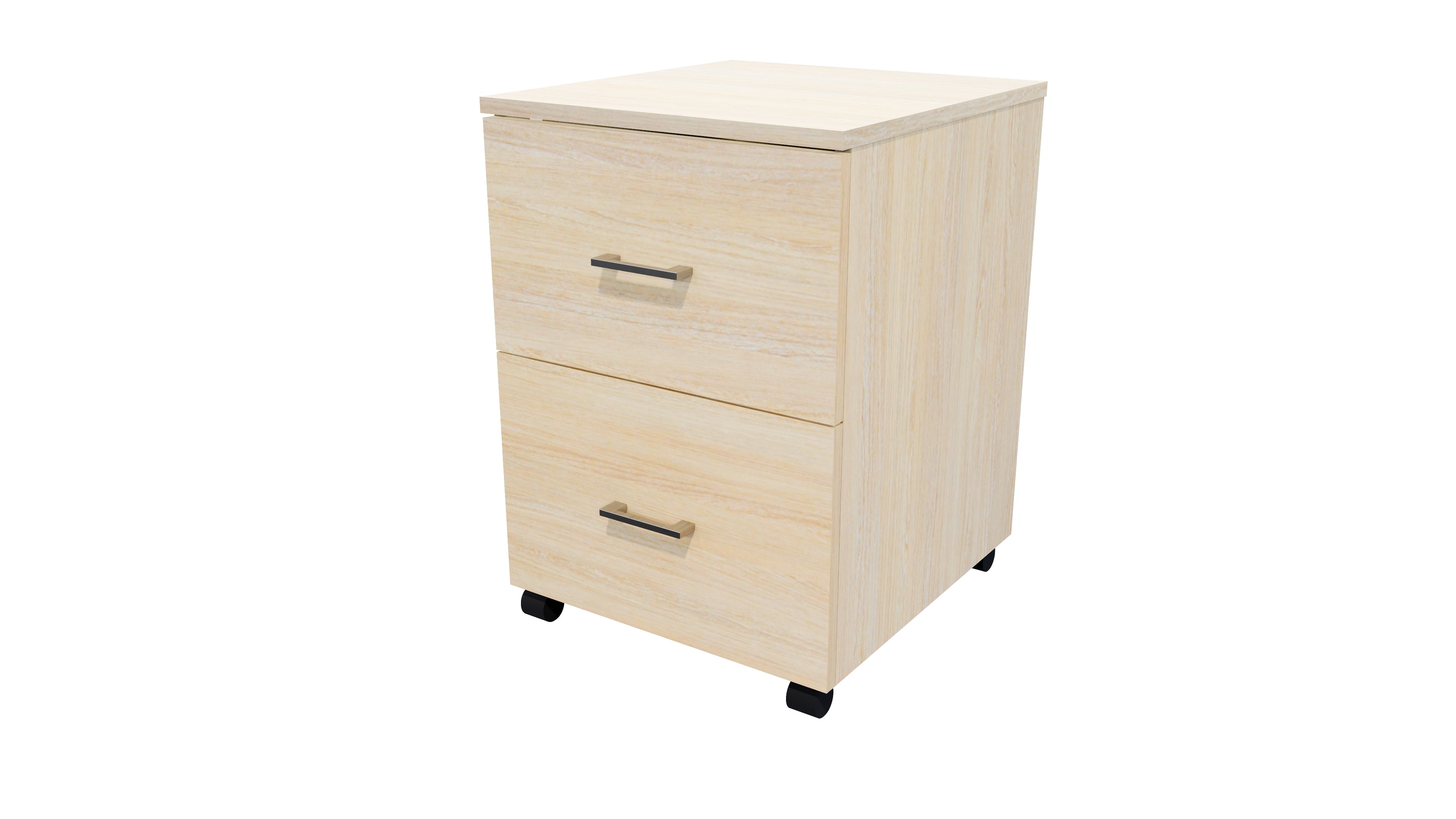 2 File Mobile Drawer Standard Seasoned Oak
