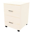 2 File Mobile Drawer Standard Washed Maple