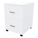 2 File Mobile Drawer Standard White