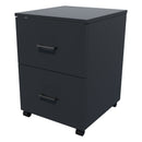 2 File Mobile Drawer Locking Carbon