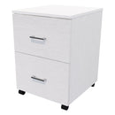 2 File Mobile Drawer Locking Silver Haze