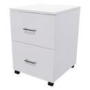 2 File Mobile Drawer Locking Silver Strata