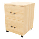 2 File Mobile Drawer Locking Sublime Teak