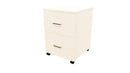 2 File Mobile Drawer Locking Washed Maple