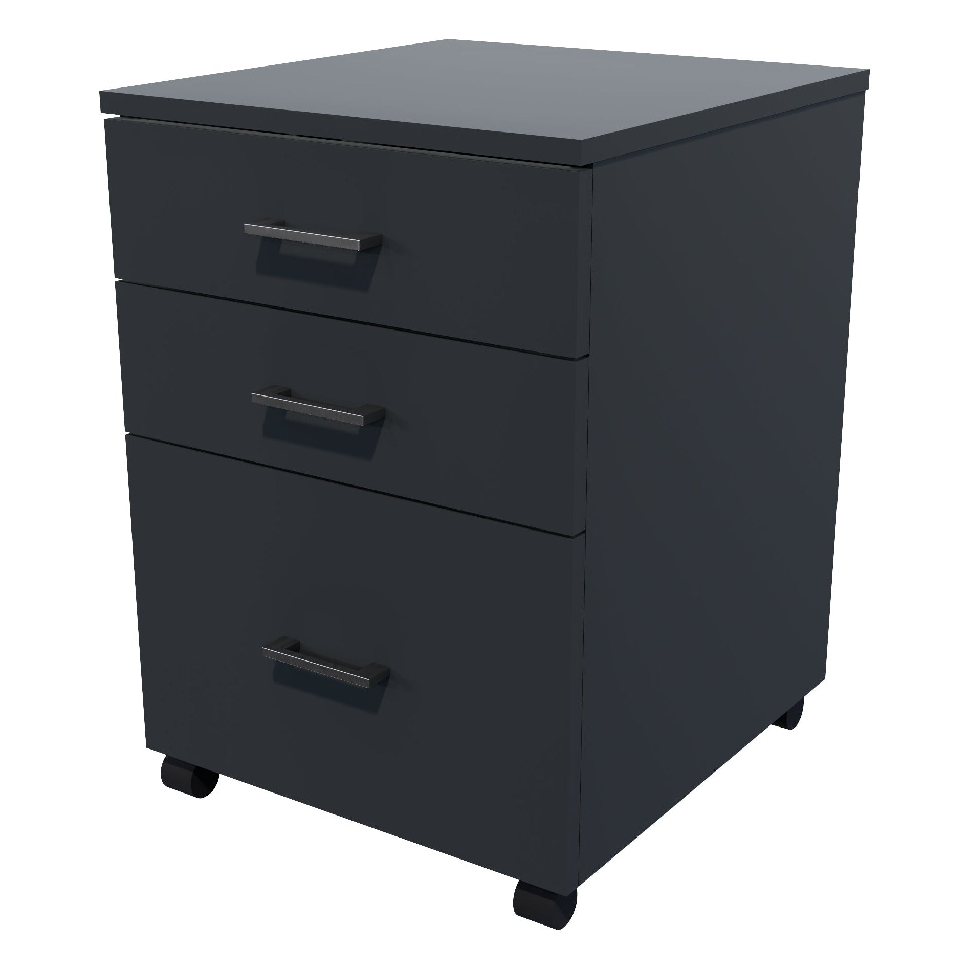 1 File 2 Drawers Mobile Drawer Standard Carbon