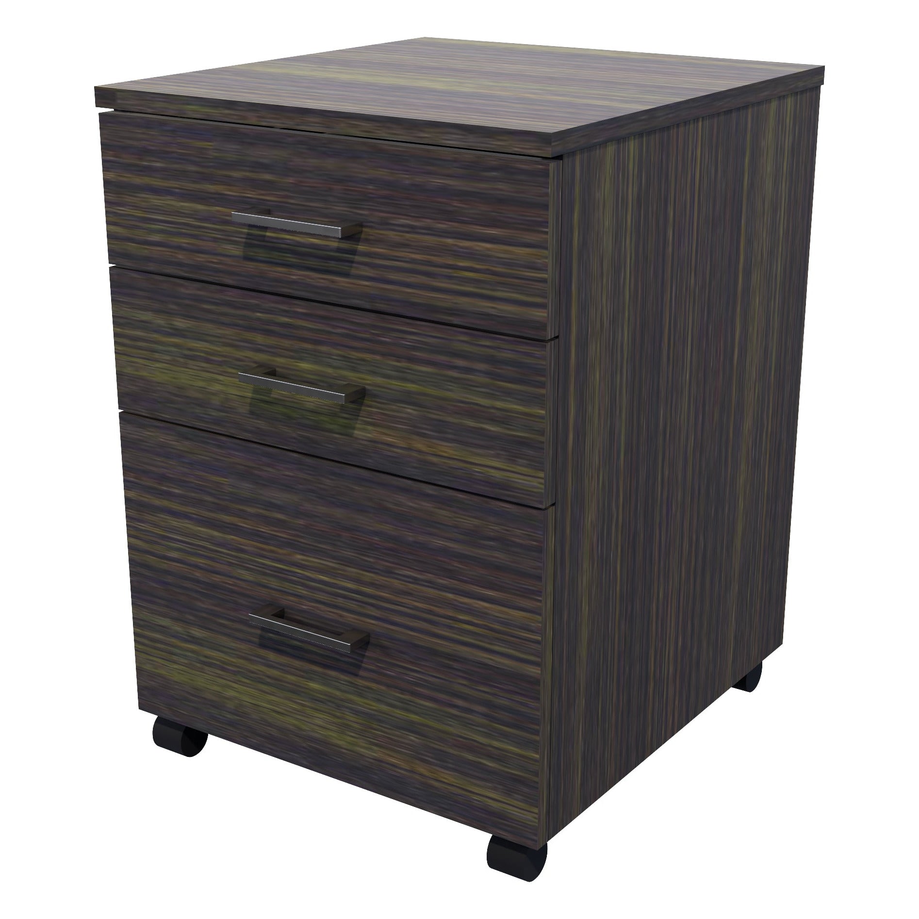 1 File 2 Drawers Mobile Drawer Standard Dark Oak
