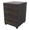 1 File 2 Drawers Mobile Drawer Standard Dark Oak
