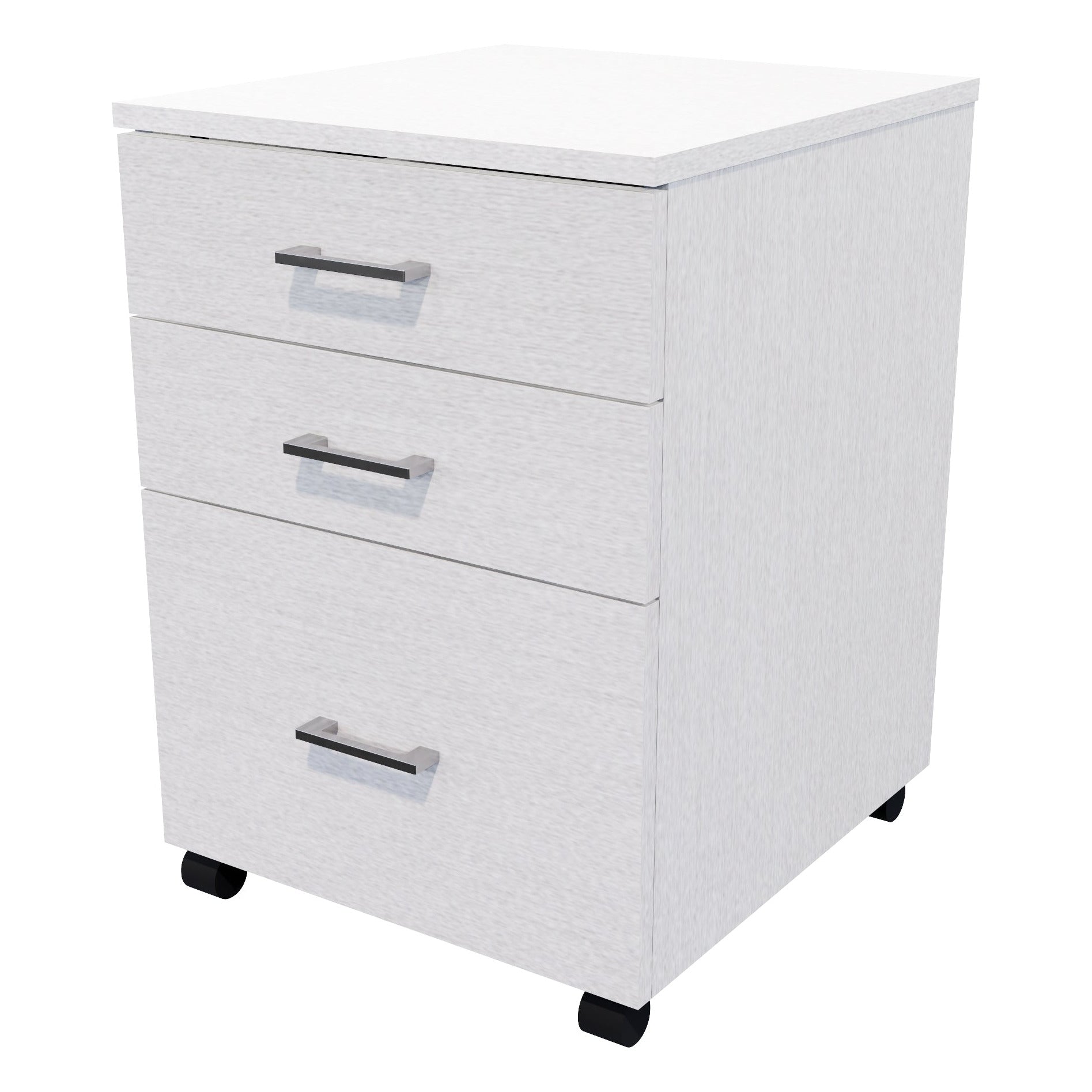 1 File 2 Drawers Mobile Drawer Standard Silver Haze
