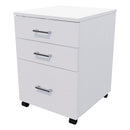 1 File 2 Drawers Mobile Drawer Standard Silver Strata