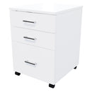 1 File 2 Drawers Mobile Drawer Standard White