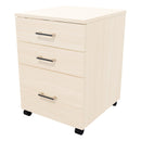 1 File 2 Drawers Mobile Drawer Locking Aged Ash