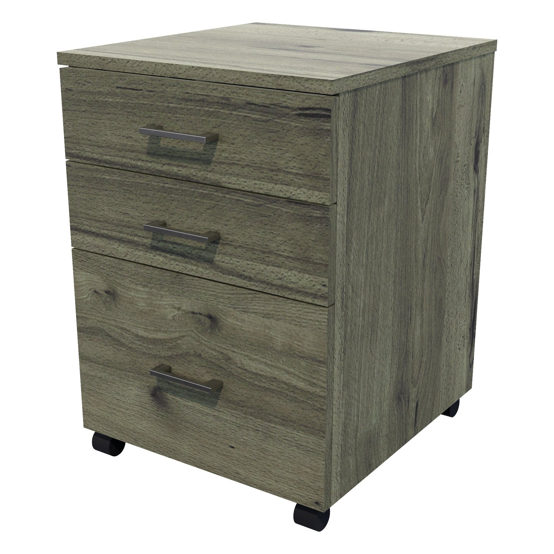 1 File 2 Drawers Mobile Drawer Locking Coronet Beech