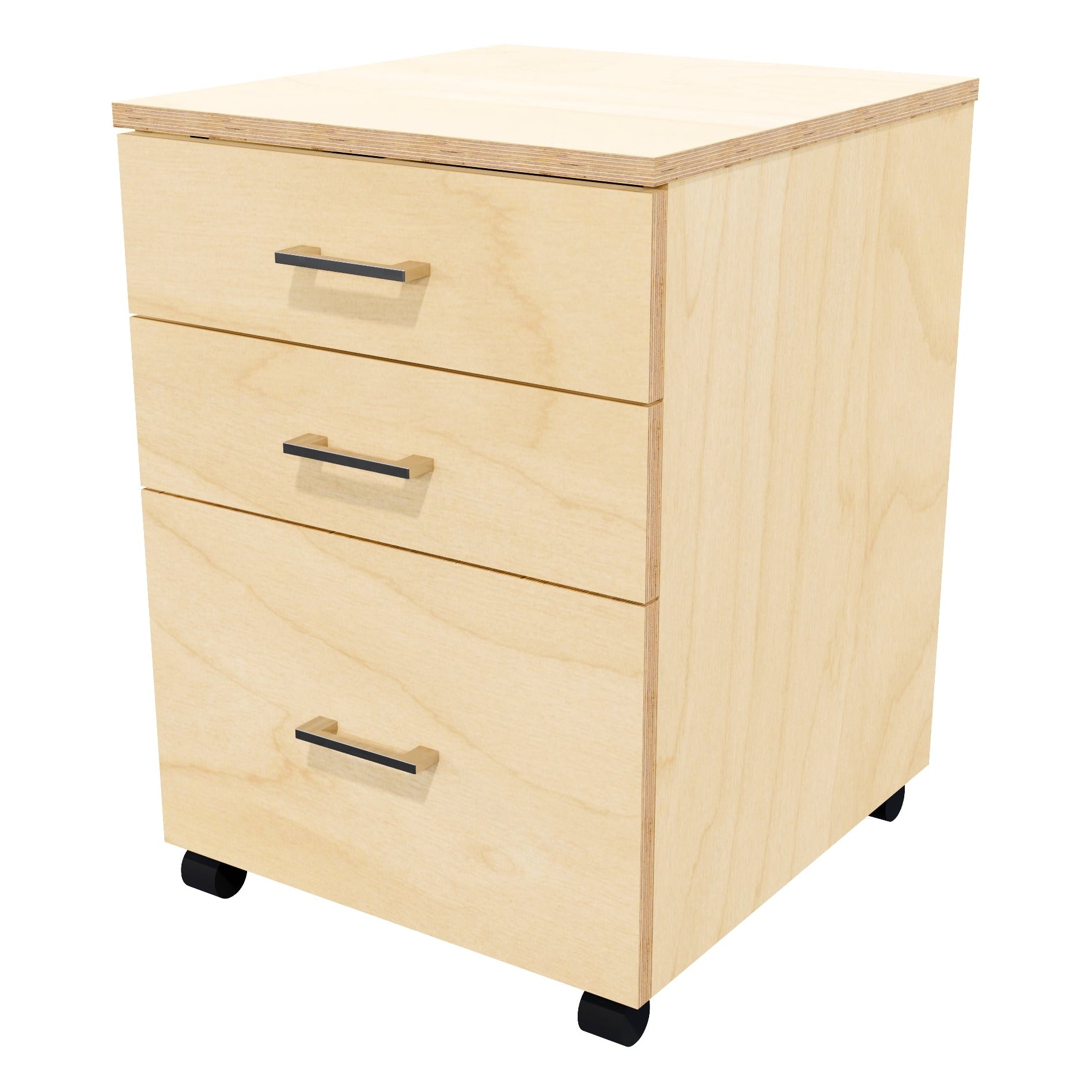 1 File 2 Drawers Mobile Drawer Locking Premium Ply