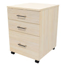 1 File 2 Drawers Mobile Drawer Locking Seasoned Oak