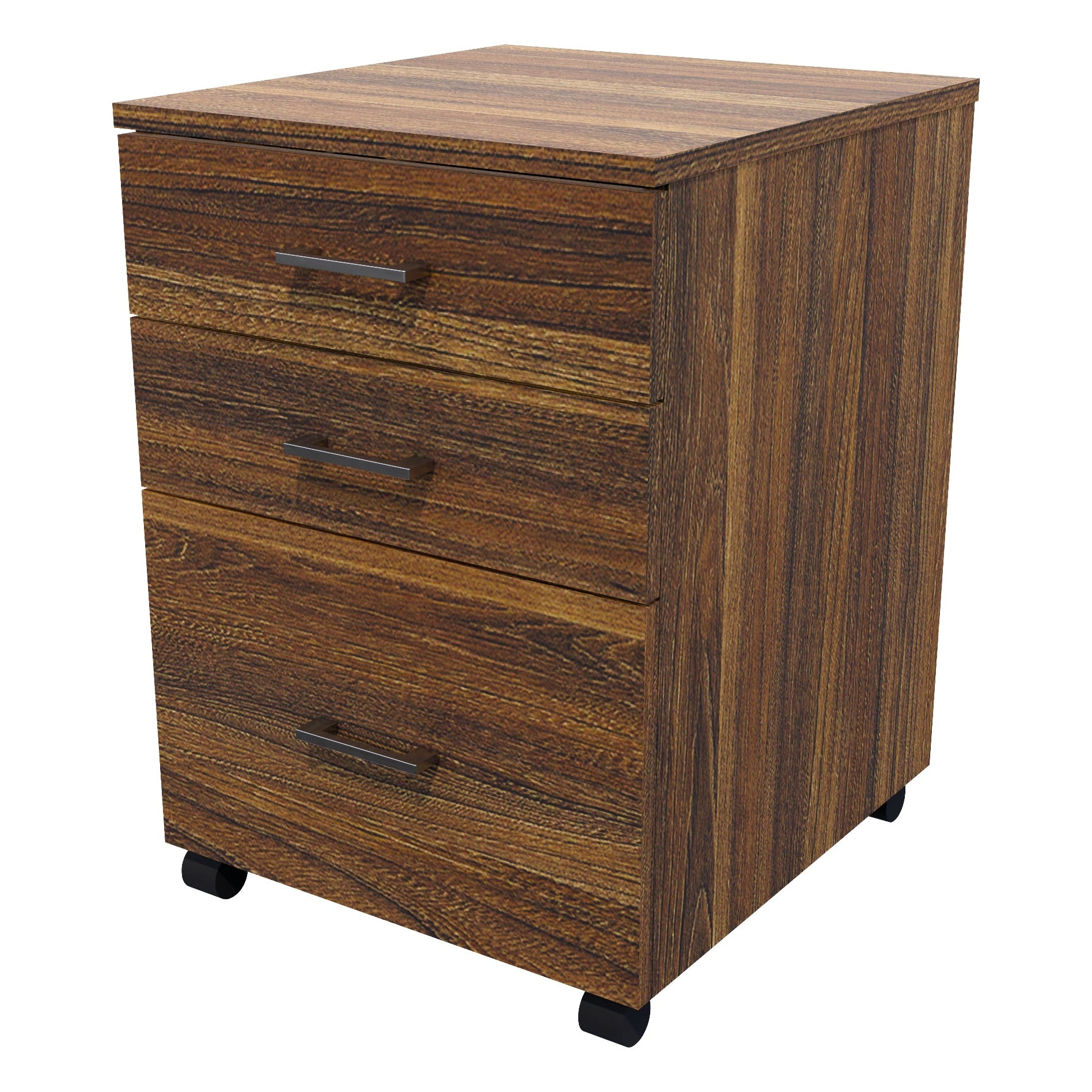 1 File 2 Drawers Mobile Drawer Locking Tasman Elm