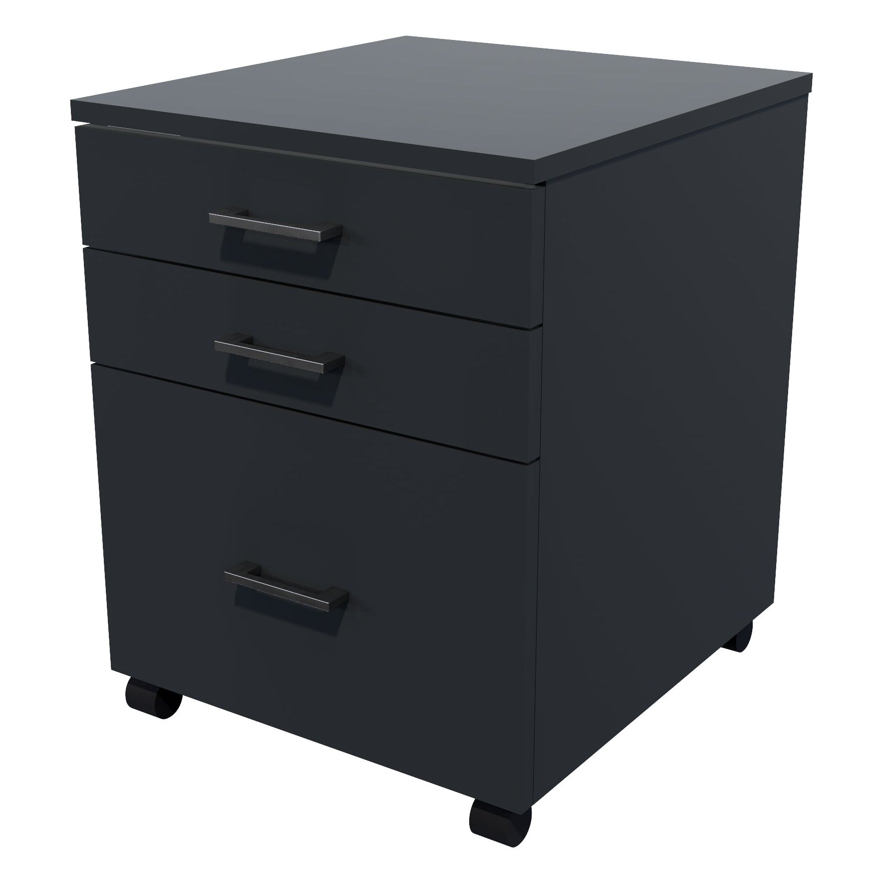 Mirage 1 File 2 Drawers Mobile Drawer Standard Carbon