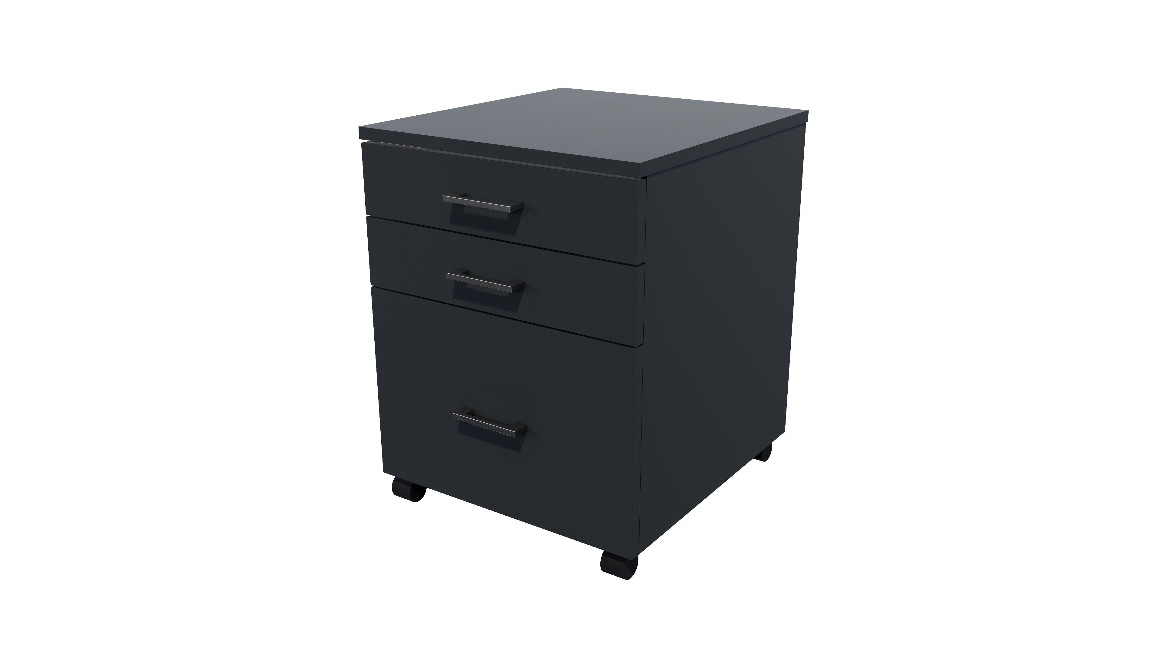 Mirage 1 File 2 Drawers Mobile Drawer Standard Carbon