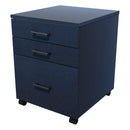 Mirage 1 File 2 Drawers Mobile Drawer Standard Char Blue
