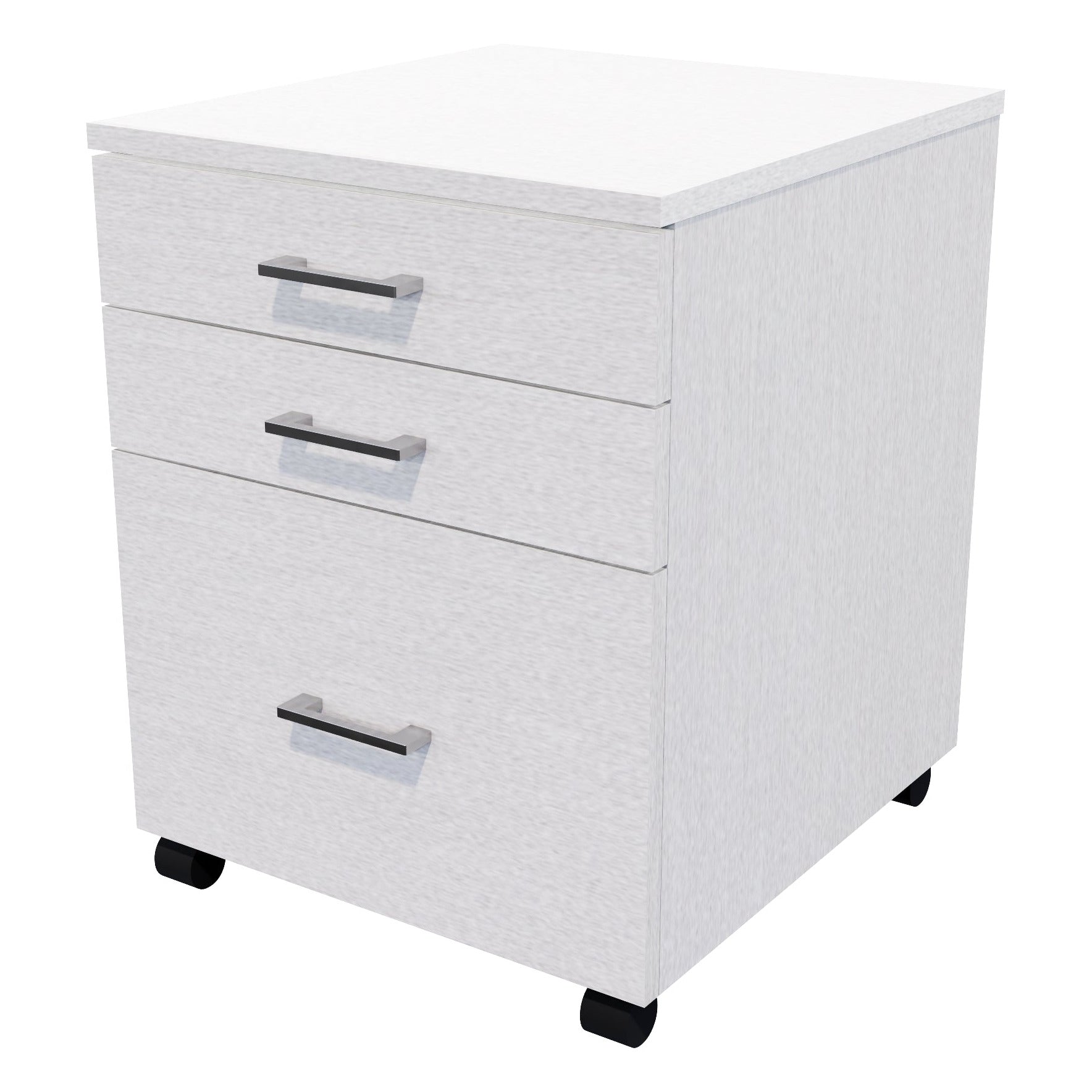Mirage 1 File 2 Drawers Mobile Drawer Standard Silver Haze