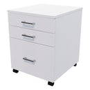 Mirage 1 File 2 Drawers Mobile Drawer Standard Silver Strata